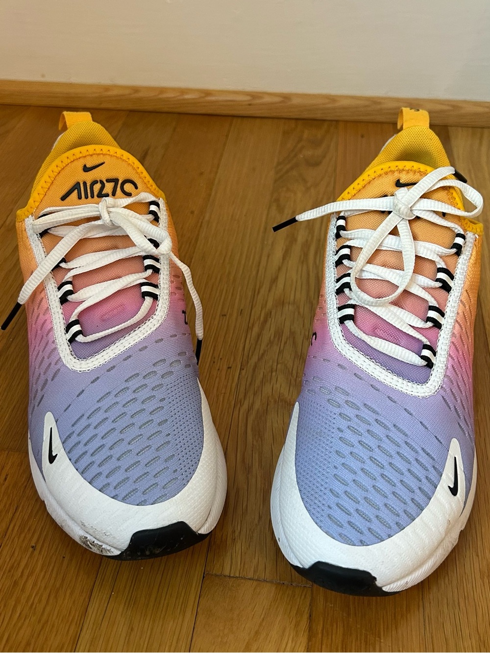 Nike Air Max 270 University Gold Gradient Sneakers